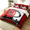 Feyenoord Rotterdam Juego de Funda Nórdica de 3 Piezas Sencillo Moderno Resistente a las Arrugas Tejido Suave Uso en Todas las Estaciones un Regalo Perfecto