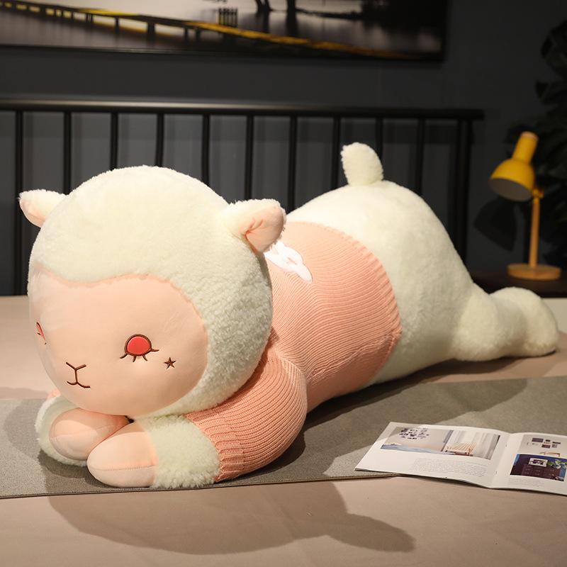 Alpaca Doll Lamb Doll Girl Sleeping On Bed Pillow Huge Plush Toy Rag Doll Gift