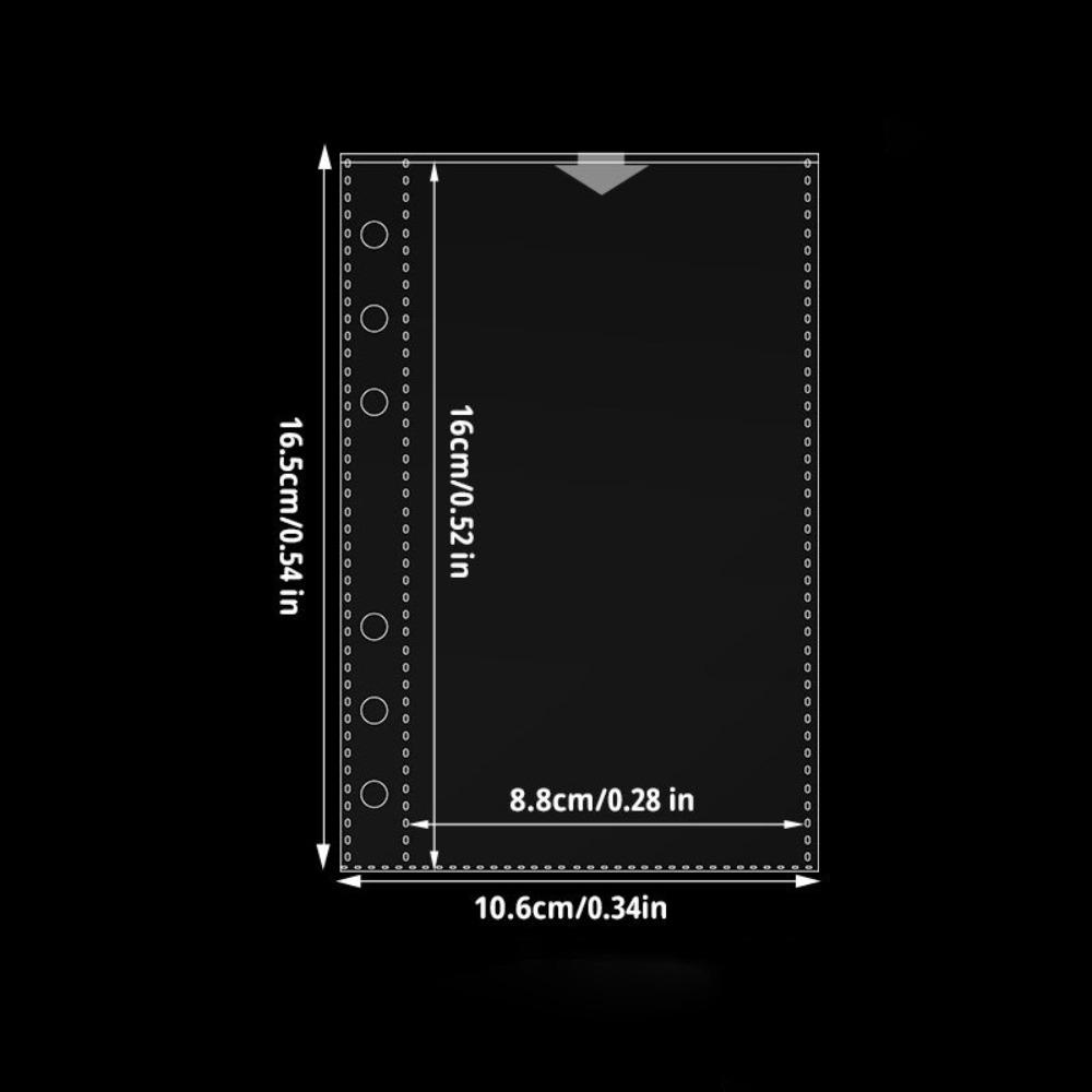 Inner Page Card Binder A6 Photocard Binder Sheets Transparent PP Acid Free Photo Album Refill Pages Multiple Pockets Sleeve
