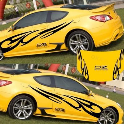 3D-Flammen-Totem-Aufkleber, Autoaufkleber, Ganzkörper-Auto-Styling, Vinyl-Aufkleber für die Dekoration von Autos