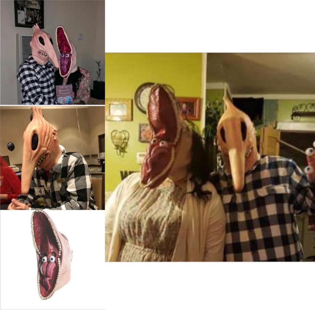 Erwachsene Beetlejuice Barbara Adam Monster Maske Halloween Maskerade Party Cosplay Kostüm