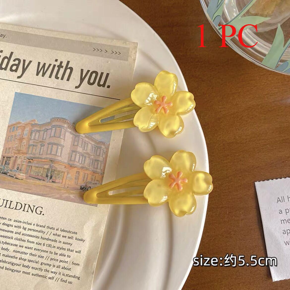 

Милая заколка для волос «Вишня в цвету», головной убор, милая заколка-невидимка для девочек, Y2K, заколка для боковой челки, аксессуары для волос, заколки для волос со свежими цветами