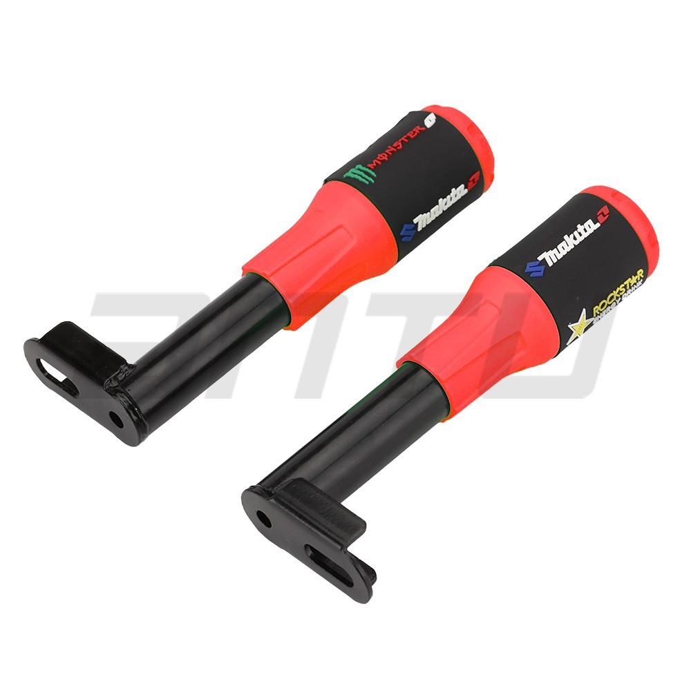 Motorcycle modification anti-drop stick rubber head wear-resistant, engine protection stick exhaust pipe anti-drop stick anti-drop glue wholesale красный