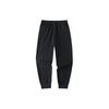 Anta Training Series Solid Color Mid-Rise Comfortable Versatile Breathable Tapered Knit Sports Pants Men pants Black 152427315-2