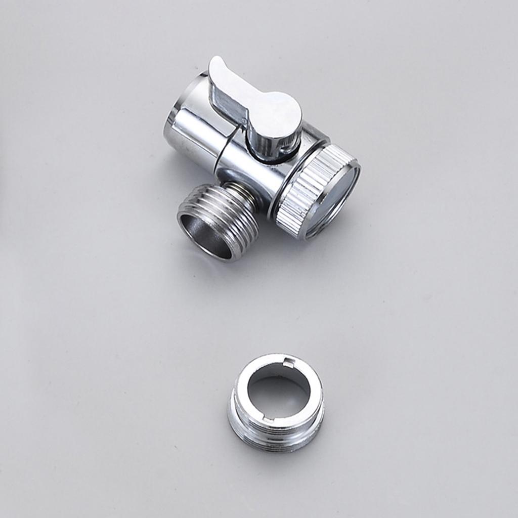 Steel Faucet Diverter Valve Aerator Universal Faucet Connector 1/2 for Shower Hose Garden Hose Portable Washing Machine