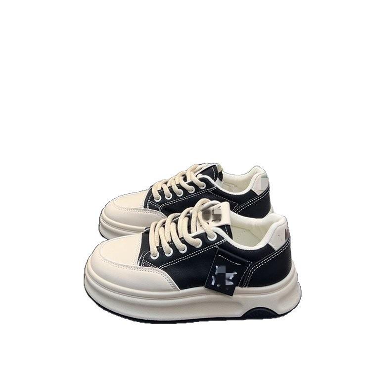 Thick-soled spring new heightening casual soft-soled bread shoes sports board shoes