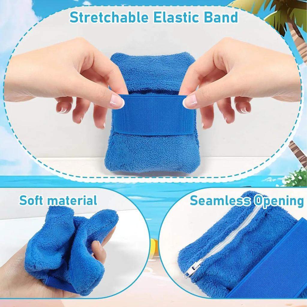 1PC Beach Sand Remover Sand Removal Gloves Beach Sand Removal Bag Sand Removal Brush Beach Holiday Camping Outdoor Essential