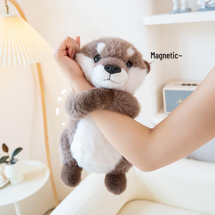 Magnetic Hugging Otter Plush - Cute, Soft Companion Doll for Kids, Ideal Birthday Gift