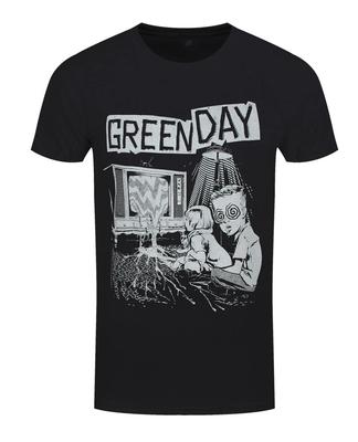 T-shirt nera vintage unisex Green Day Tutte le taglie JJ5313