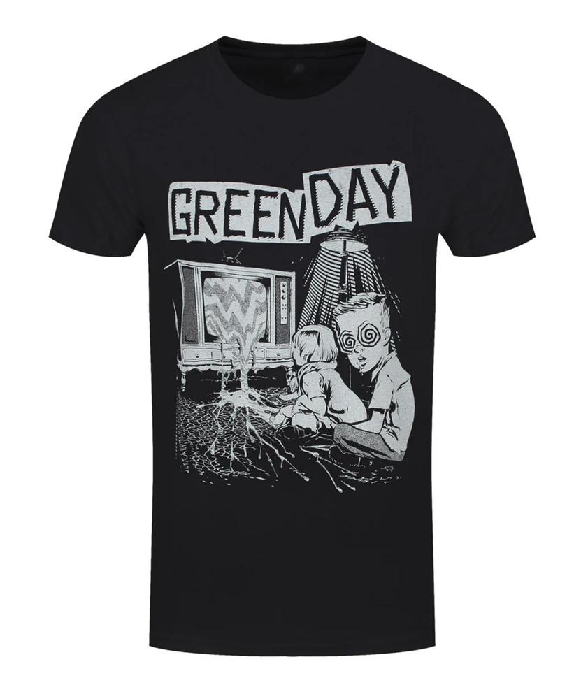 VTG Green Day Band Black T-shirt Unisex All Sizes JJ5313