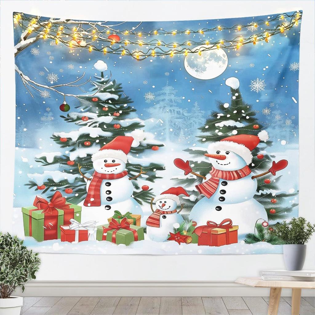 Christmas Tree Winter Santa Claus Wall Hanging Tapestry Christmas Wall Hanging Tree Wall Hanging Gorgeous Christmas Tree Fireplace Gifts