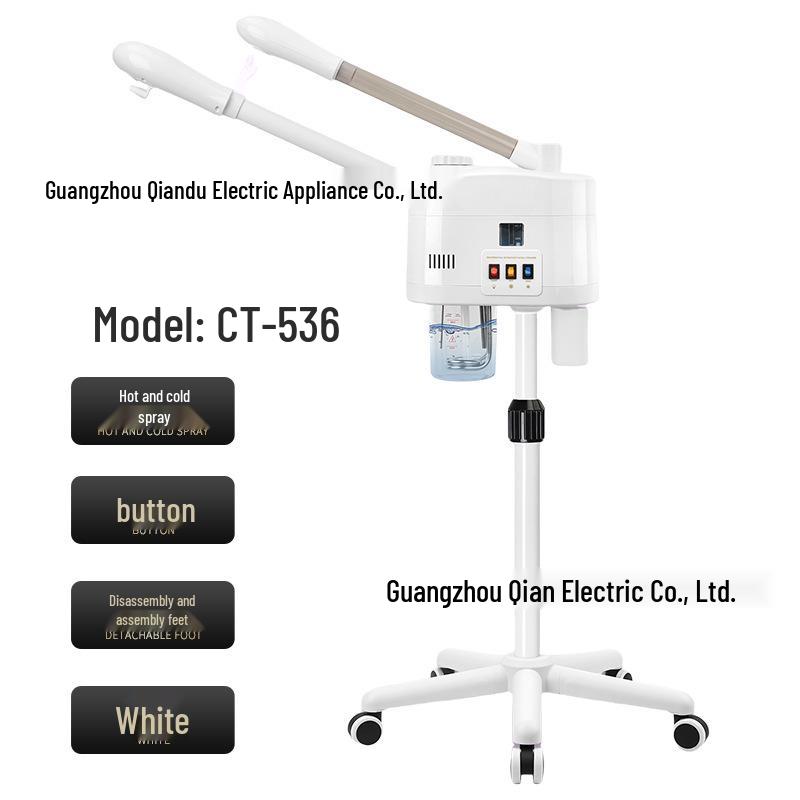 Adjustable Dual-Tube Facial Steamer with Hot & Cold Spray for Salons