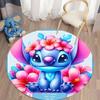 1pc Stitch Round Area Rug , Playroom Bedroom Living Room Indoor Decor Rug , Perfect for Leisure Areas , Bedside , Cloakroom , and Outdoor Sp