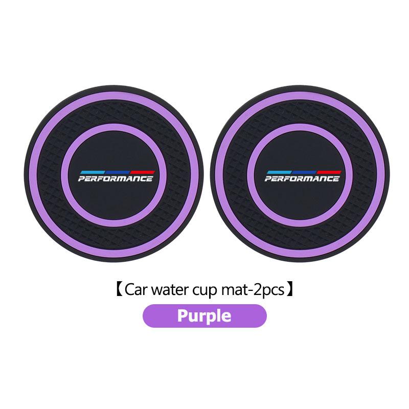 For BMW 2pcs Car Silicone Coaster Water Cup Anti-slip Pad Accessories 1 3 5 Series X1 X3 X4 X5 X7 G20 G38 F20 F39 F48 E46