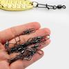 40 Pcs Stainless Steel Fishing Connector Pin Bearing Rolling Swivel Snap In Box Fishing Tackle Accessories For Lure Hook