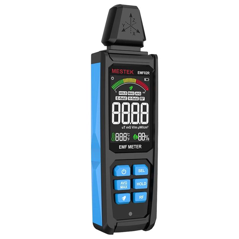 

3-In-1 Color Screen EMF Meter 30Mhz~8GHz High Frequency Radiometer Electromagnetic Field RF Radiation Detector Max/Avg Test