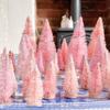 8PCS Artificial Mini Christmas Pine Tree Muliti Size Colorful Trees for Xmas Home Desktop Ornaments Noel Party Table Decoration