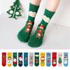 Children's Christmas Socks Thickened Mid-Calf Socks Autumn Winter Boys Girls Baby Trendy Socks New Year Christmas Red Socks