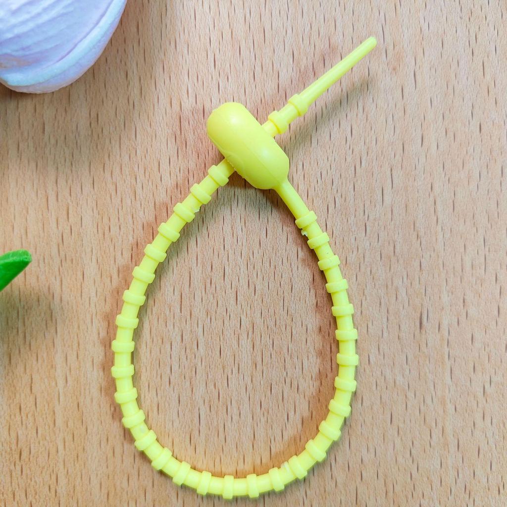 220mm Colorful Silicone Cable Tie Keychain & Wire Organizer