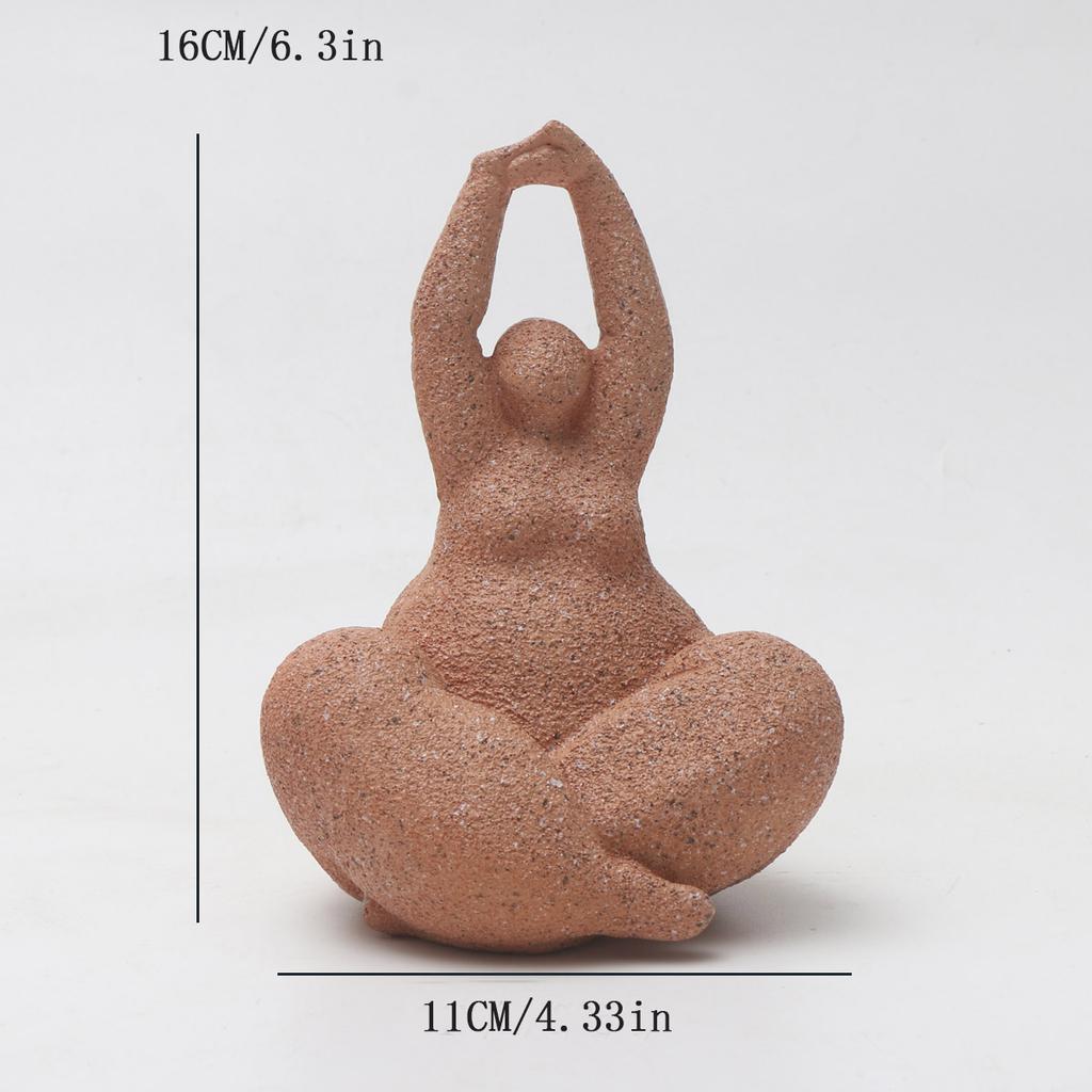 1ks, pískovcová pryskyřice baculatá socha ručně vyráběné pískovcové abstraktní umění domácí obývací pokoj kancelářská skříňka na stůl vchod prosinec