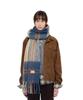 Belji Bold Check Muffler [1950 Blue]