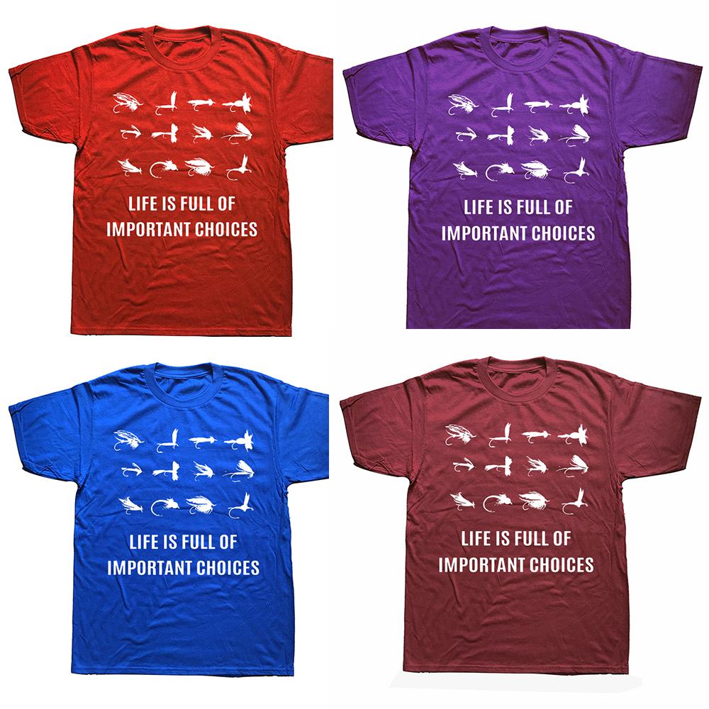 Lustige Fliegenfischen Fischer T-Shirts Grafik Baumwolle Streetwear Kurzarm Geburtstagsgeschenke Sommerstil T-Shirt Herrenbekleidung