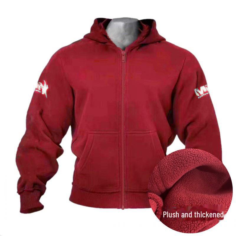 Herren Dickes Samt Kapuzensweatshirt für Sport - Warme, locker sitzende, langärmelige Jacke für Frühling, Herbst & Winter.