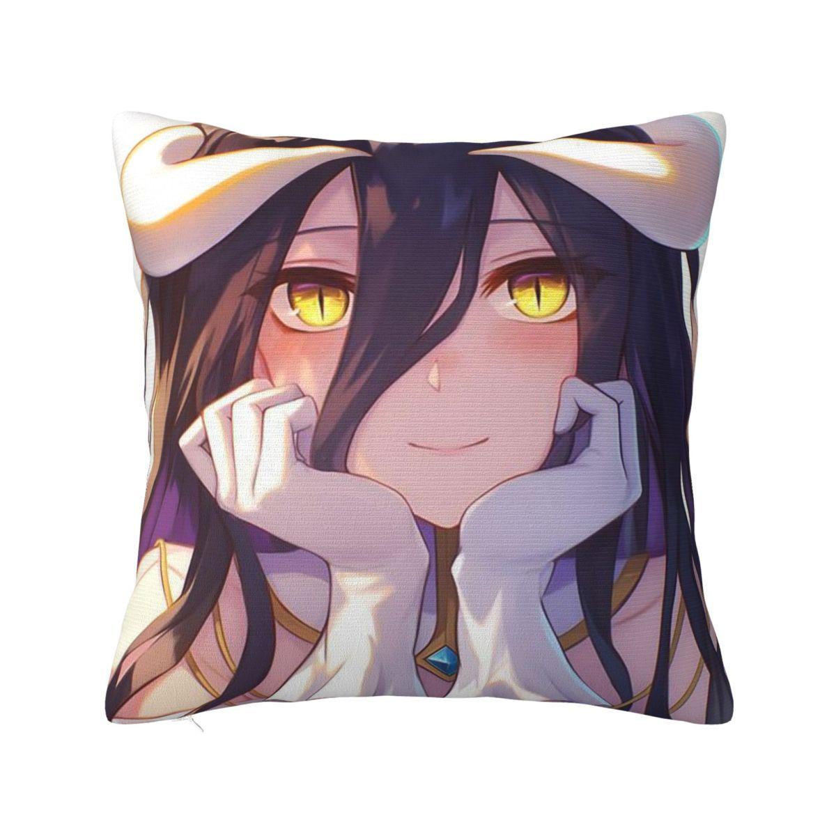 

Adventure Anime Albedo Overlord Square Pillowcase Cushion Cover Pillow Case Throw Pillow Cover for Home Bedroom Car 12x12Inch