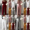 Stylish Women Tracksuit Cropped Top And Pants Set Comfortable Loungewear Collection Size 6-18