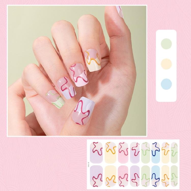 French Manicure Stickers Set Chip Resistant Design Seamless Adhesion Perfect For Short Or Long Nail Shapes
