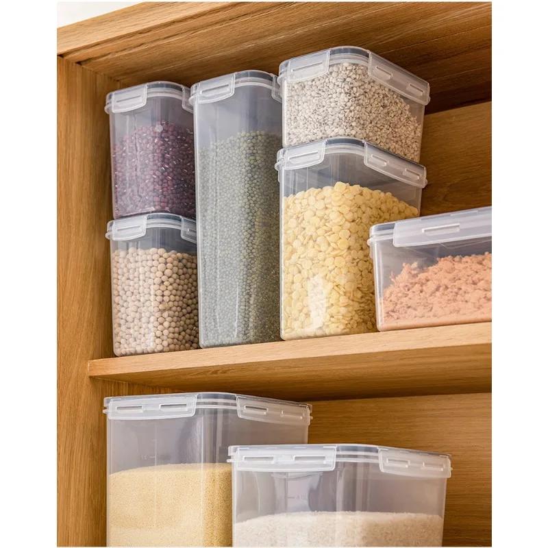 

Набор из 8 шт. Кухонный контейнер для хранения свежих продуктов с защелками, герметичный контейнер, влагостойкий контейнер для хранения, контейнер для хранения пищевых продуктов