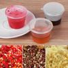 25Pcs Disposable Hinged Lids Plastic Palette Sauce Cup Food Containers Pigment Paint Box