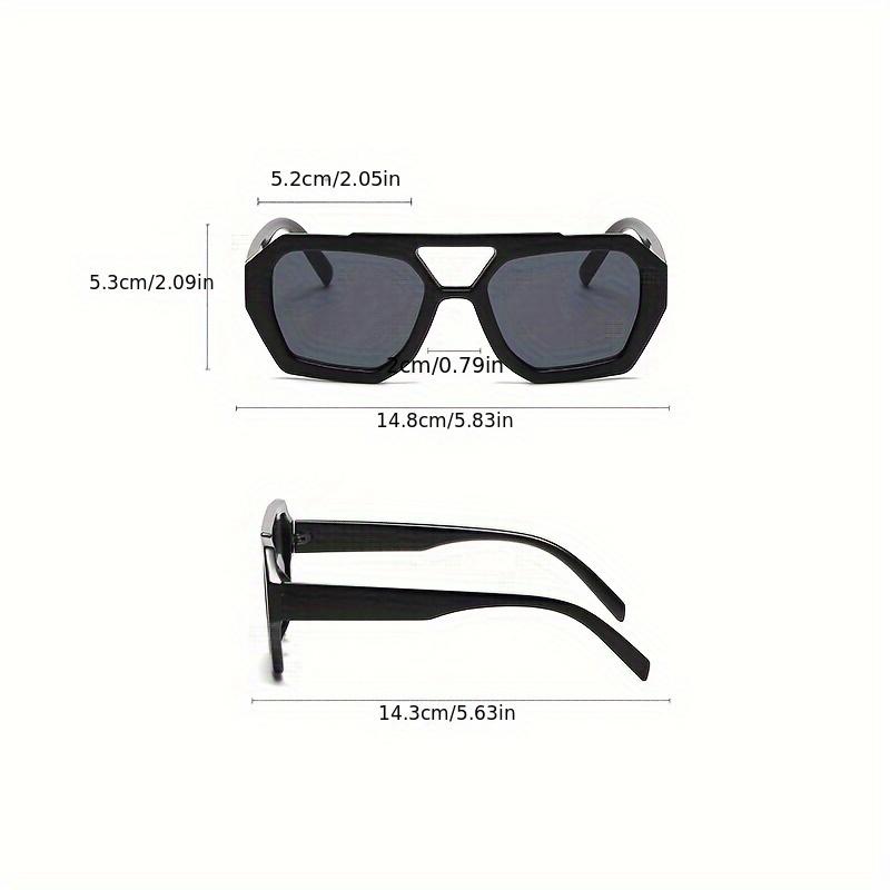 2pcs Sets Fashion Women Pilot Sunglasses Women Retro Square UV Resistant Fashion Sun Glasses Men Outdoor Driving Eyeglasses