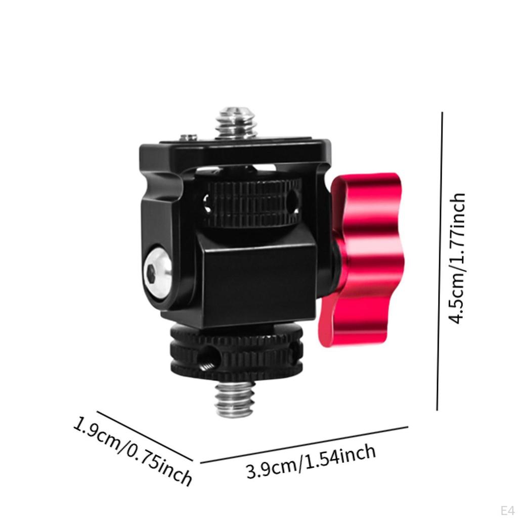 Fluid Head Pan Tilt Monitor Holder Mount Rod Clamp Small Mini Tripod for Mirrorless