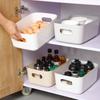 Kleinteile-Aufbewahrungskörbe, Kosmetik und Snacks, Schreibtisch- und Wohnheim-Aufbewahrungsboxen, Haushalts-Kunststoff-Aufbewahrungsboxen