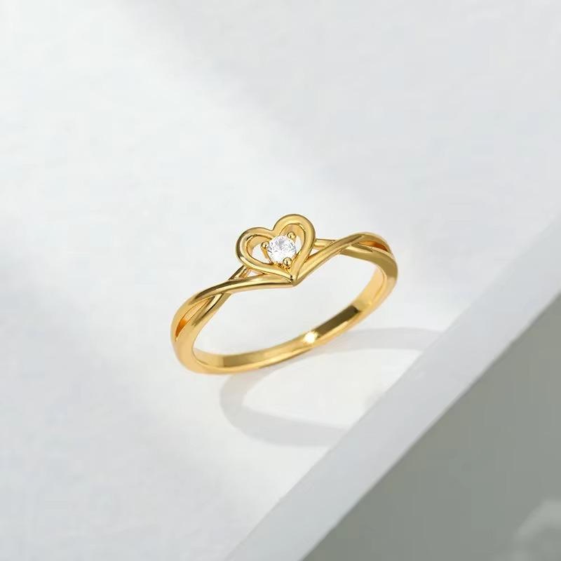 Wind fashion open butterfly ring women's light luxury micro-inlaid zircon beautiful niche open fashion jewelry