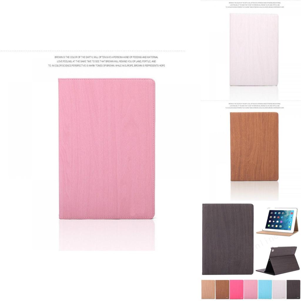 Premium Holzmaserung Smart Wake Sleep Ständer Flip Case Hülle für Apple iPad 2/3/4 Air Mini mit zeitlosem Retro-Design