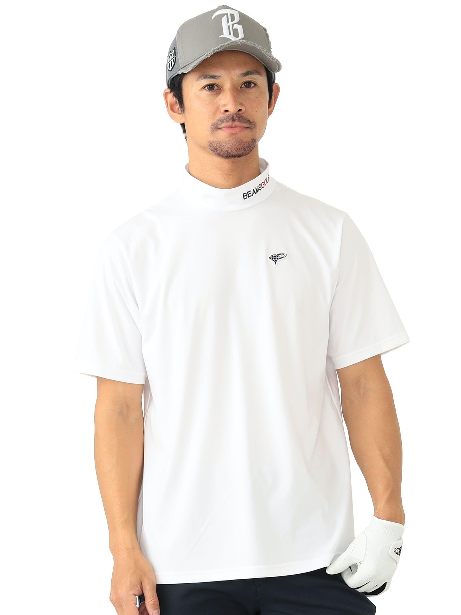 

Толстовка ORANGE LABEL One Point Mock Neck Shirt WHITE M 82030150803 [Beams Golf] S/S MEN Мужской белый