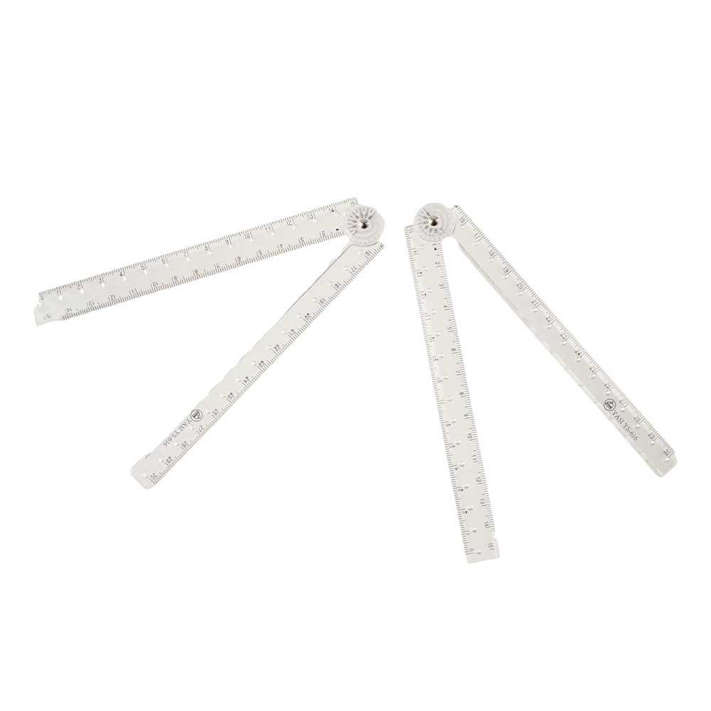 Artist Clear Folding Ruler Design Drawing Ruler Angle Measurement Ruler Geometry Measuring Ruler
