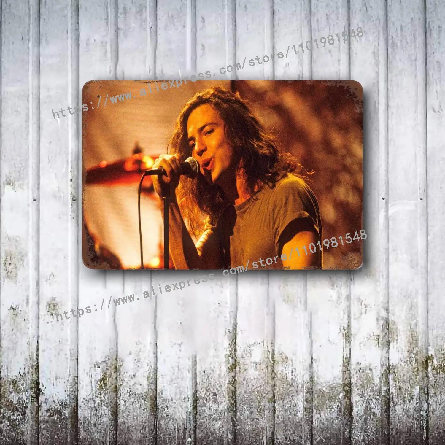 

Pearl Jam Band metal Decor Poster Vintage Tin Sign Metal Sign Decorative Plaque for Pub Bar Man Cave Club Wall Decoration 30x40cm(11.8x15.7inch)