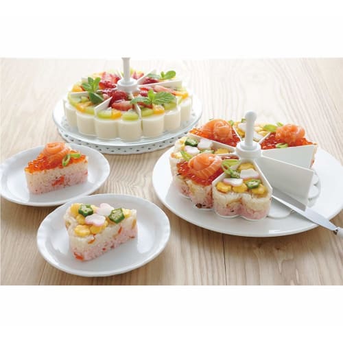 Ernest Cake Mold (with heart-shaped divider and spatula) for sushi, desserts, and jellies (My Parlor), a favorite brand of major restaurants. Model A-