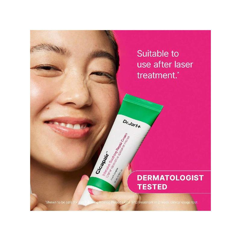 Dr.Jart+ קרם לחות לפנים לעור רגיש 15 מ"ל להפחתת אדמומיות ולשיקום מחסום העור עם סנטלה אסייתית | טיפוח עור קוריאני