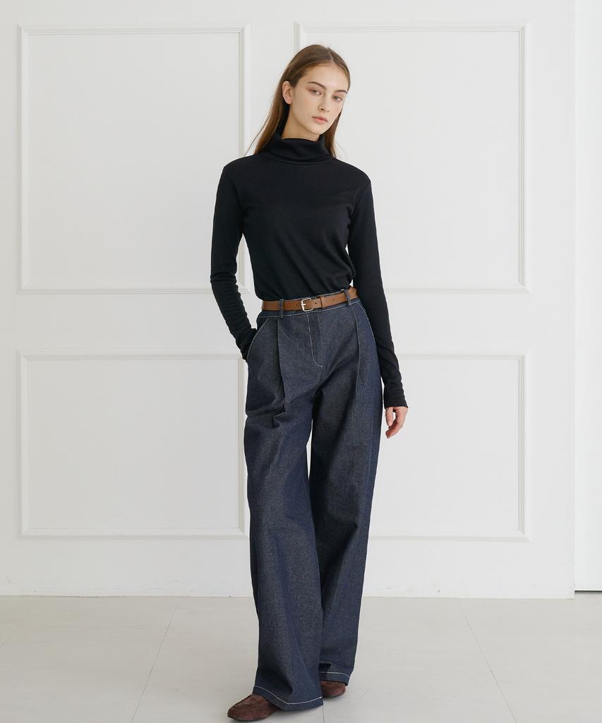 BIBYSEOB Basic Turtleneck Black [T44]