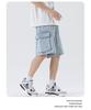 Men's Casual American-Style Denim Cargo Shorts - Summer Lightweight, Loose, Straight-Leg Design