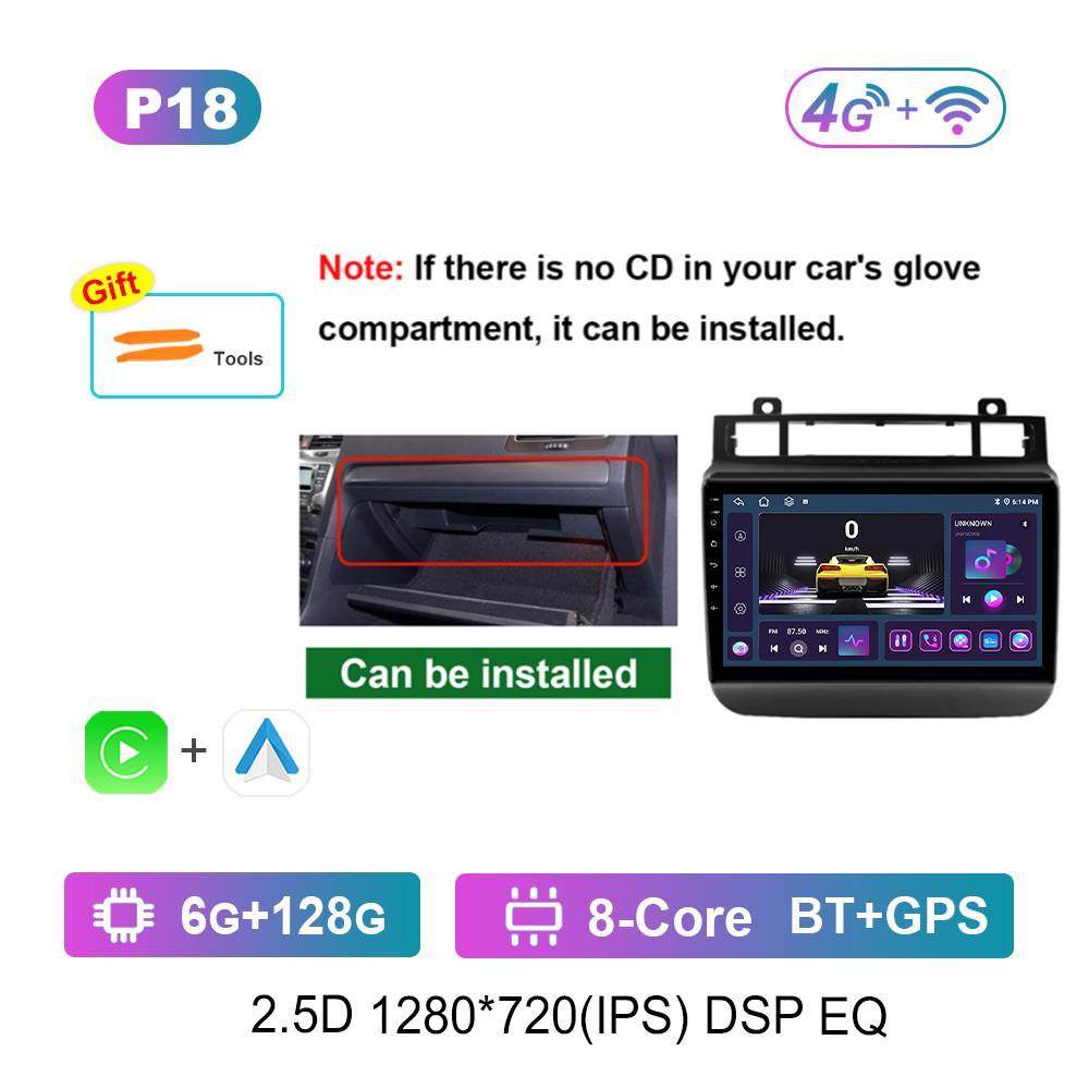 Car Radio Multimedia Player for VW Volkswagen Touareg FL NF 2011 - 2017 GPS Navi 4G IPS Screen Android System Head Unit Carplay
