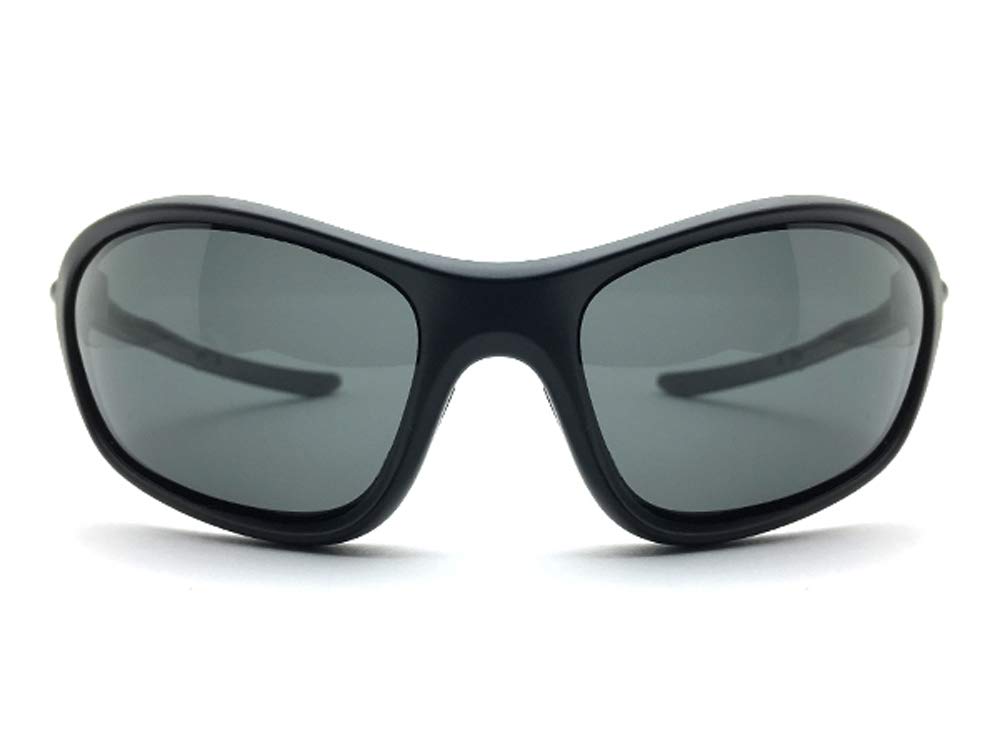 POLARIZED SPORT RUBBER TEMPLE FIT SUNGLASS sports rubber temple fit Matte BLACK Polarized SMOKE [DESIGN EYEWEAR] (Polarized sunglasses) ×