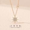 New 925 Sterling Silver Geometric Shape Necklace Charm Personality Pendant Choker Birthday Gift for Women Exquisite Jewelry