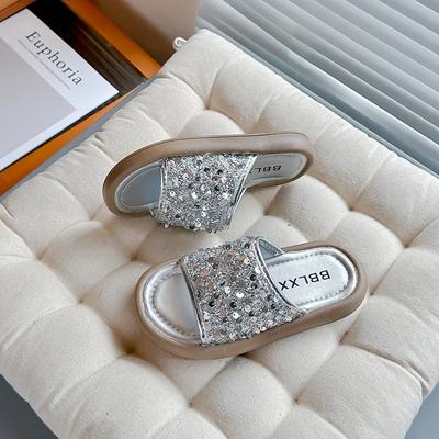 2024 Children Outside Slippers for Girls Summer New Fashion Korean Style Soft Sole Comfortable Casual Anti-slippery Beach Shoes