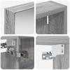 Bathroom Cabinet Set 3 Pcs 120 X 10.5 X 60.5 Cm Engineered Wood