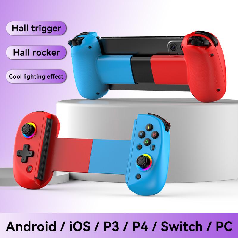 D8 Telescopic Gamepad Controller Joystick Bluetooth 5.2 Turbo 6-axis Gyro Vibration Wireles for Android IOS PS3 PS4 Switch IPad